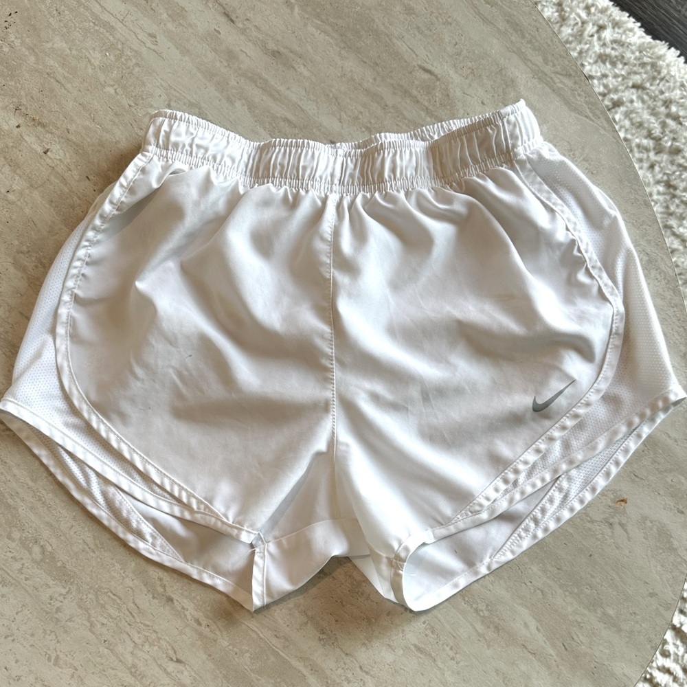 White Nike Running Shorts Size Small